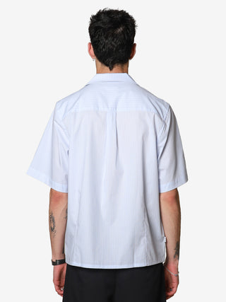 Blue Cuban Collar Shirt